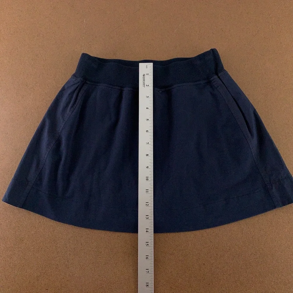 Sundays Women's Size Small Navy French Terry Pull On Pocketed Becca Skirt NWT - Picture 10 of 11